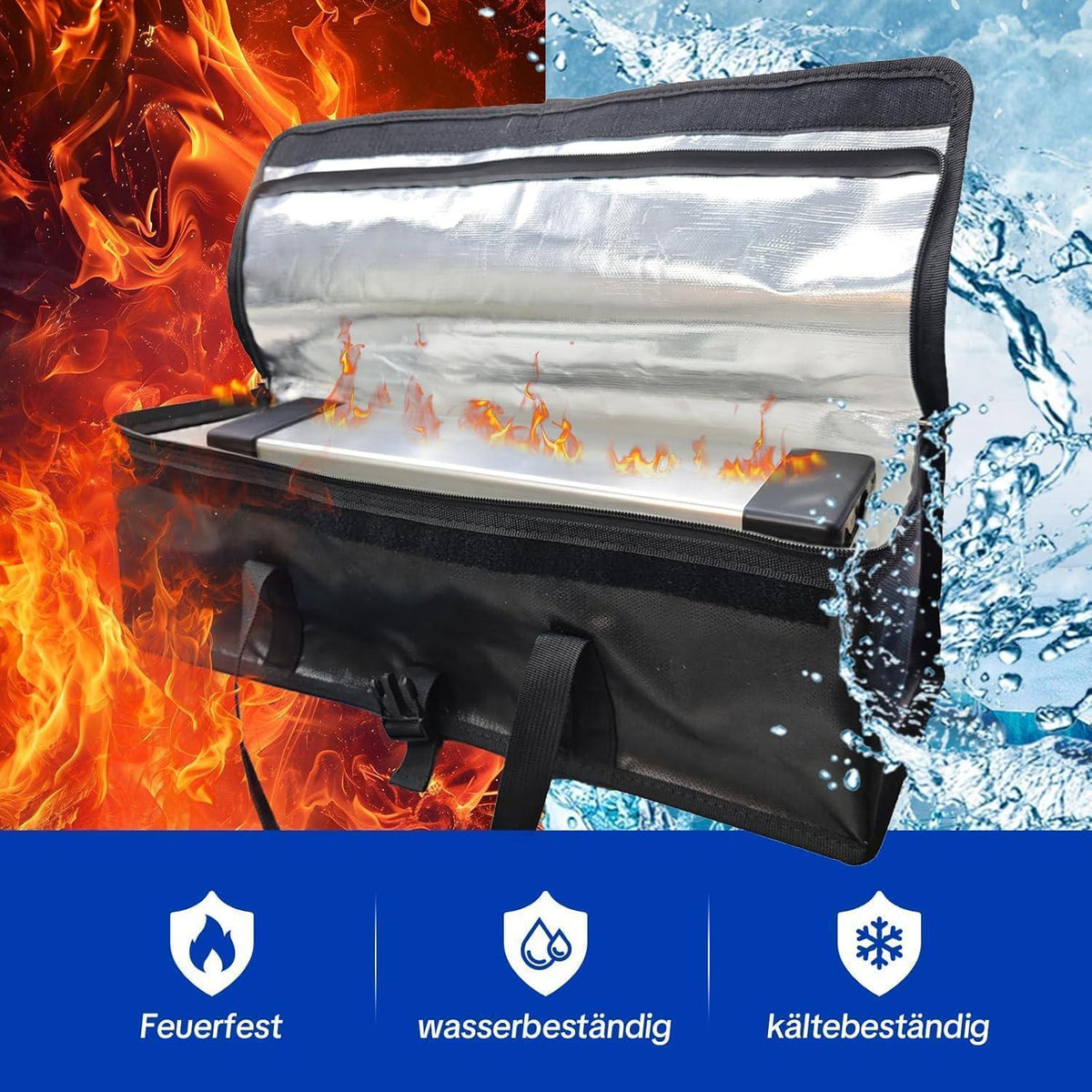 2x Feuerfeste Ebike Akkutasche – Schutz & Transport