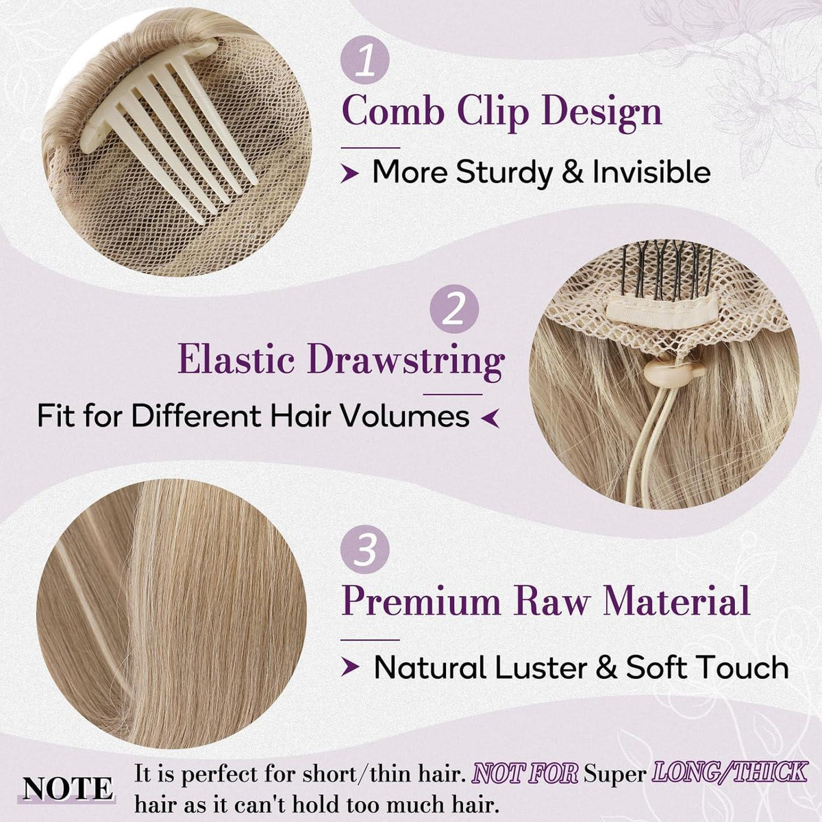 Blonder Pferdeschwanz Extension 70cm – Schnell & Einfach