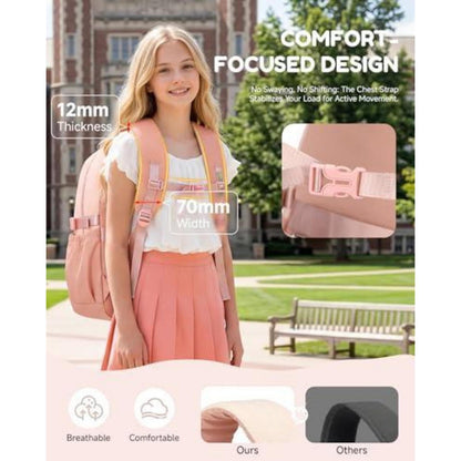 Schulrucksack Mädchen Teenager Rosa – Robust & Bequem