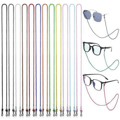 Brillenketten Damen Nylon Geflochten – 12er Set Mehrfarbig