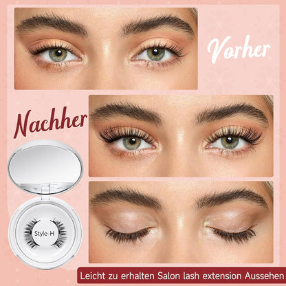 Magnetische Wimpern ohne Kleber – Natural Look & Applikator