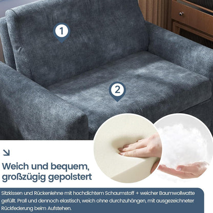 Ausziehbares Schlafsofa 1-Sitzer mit Rollfunktion