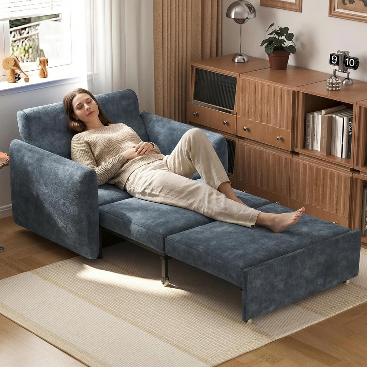 Ausziehbares Schlafsofa 1-Sitzer mit Rollfunktion