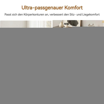 Ecksofa Stoff Modern 7-Sitzer mit Ottomane