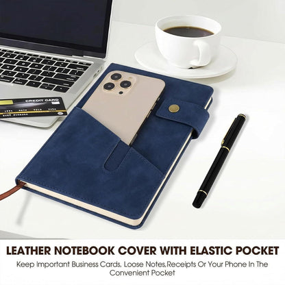 A5 Notizbuch Set mit Stift – Liniert & Geschenkbox in Lederoptik