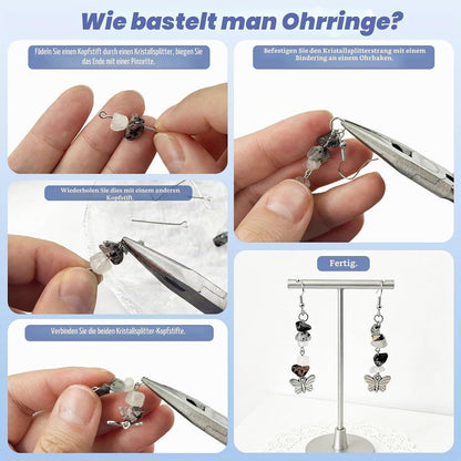 Ohrring-Bastelset 1310 Teile | Schmuckzubehör für Anfänger & Profis