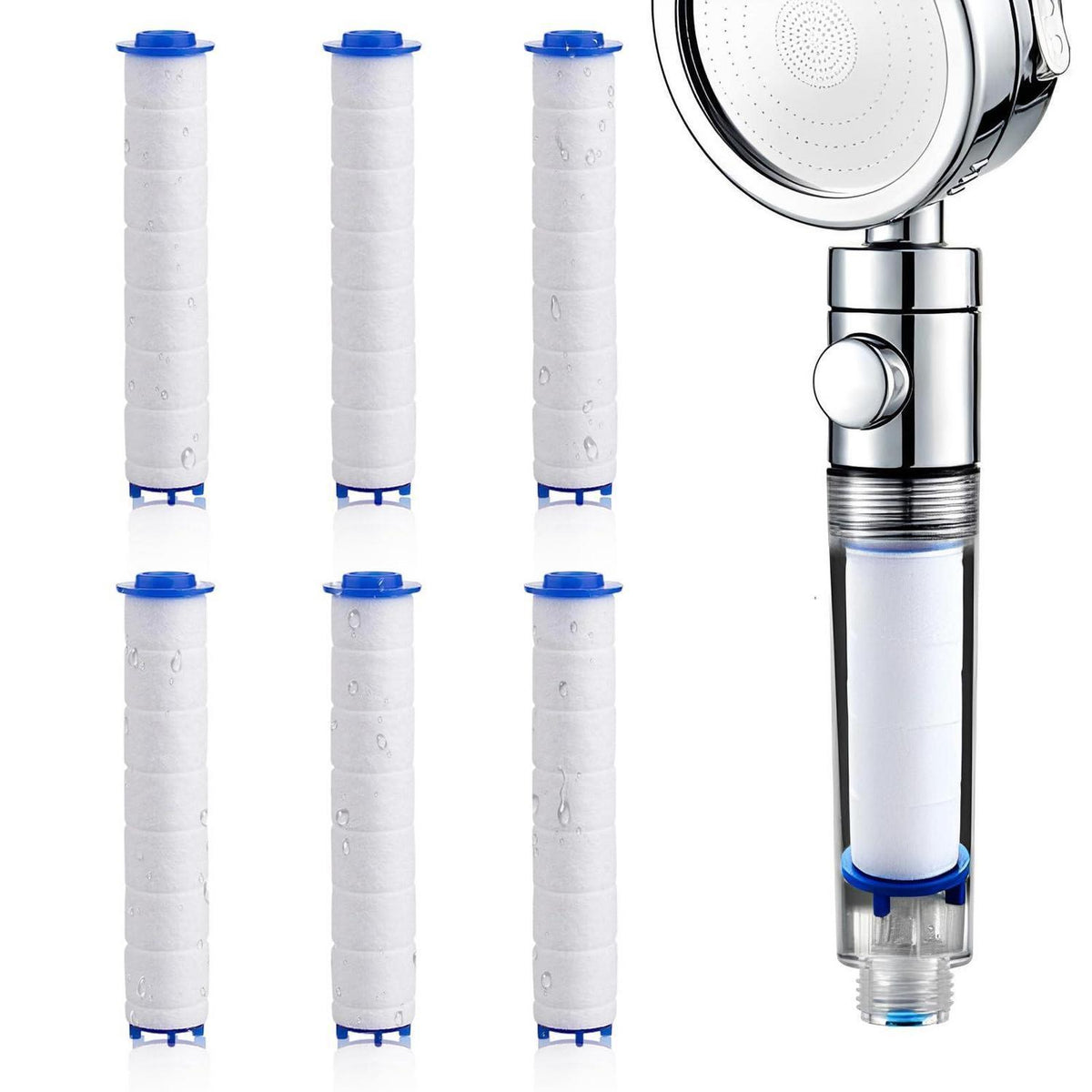 6x Duschkopf Filter | Kalkschutz & Wasserfilter für Dusche
