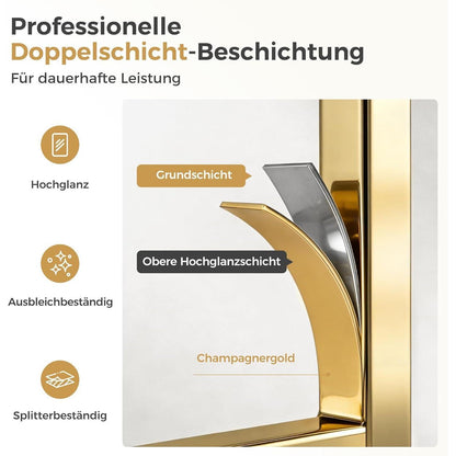 Barhocker mit Lehne & Fußstütze – Metallgestell, Kurkuma