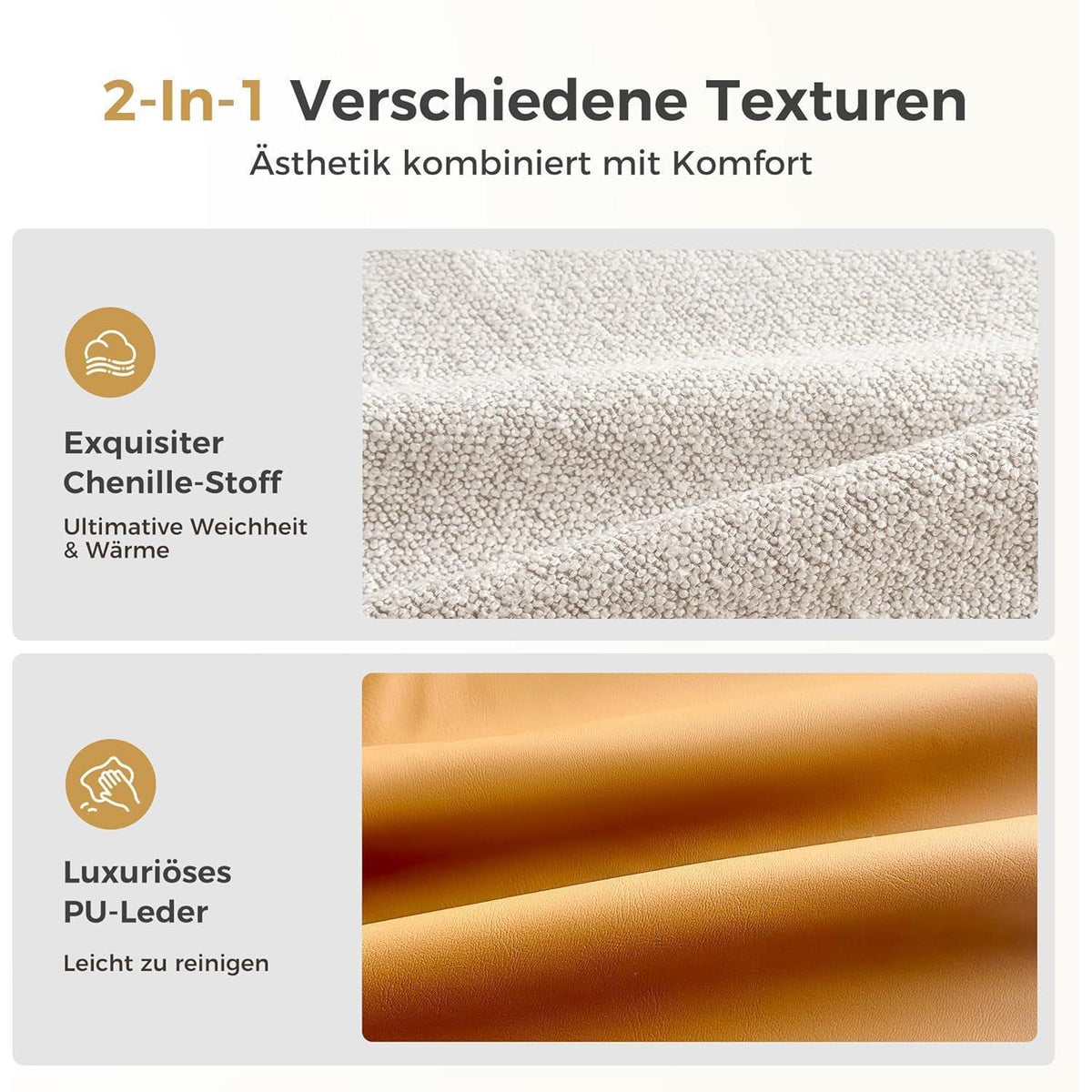 Barhocker Set 2er mit Lehne & Fußstütze – Metallgestell