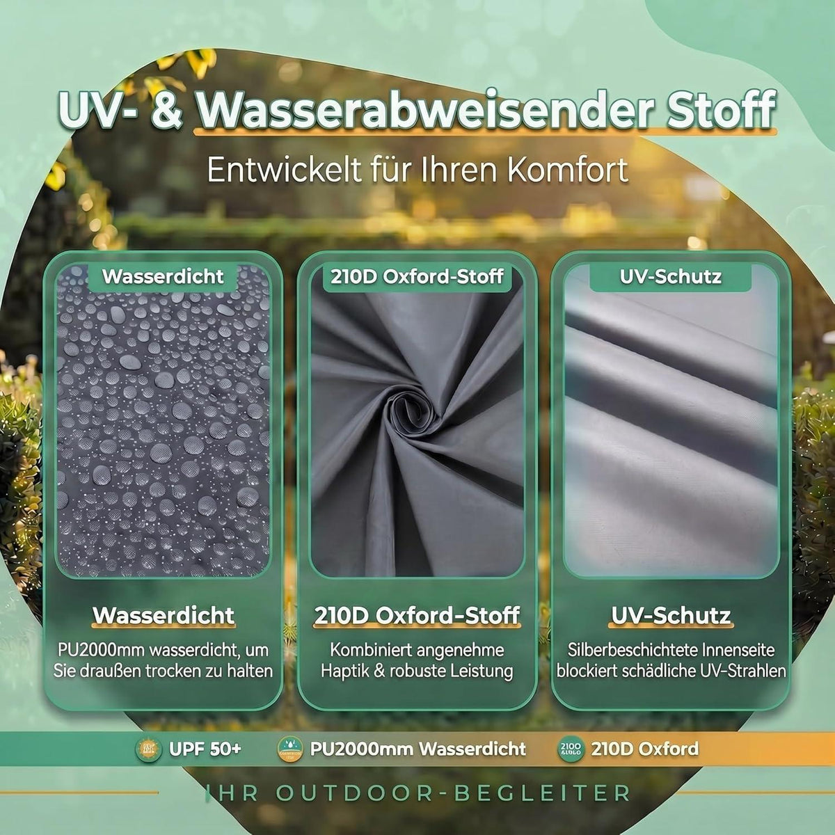 3x6m Faltpavillon wasserdicht mit 6 Seitenteilen – Grau