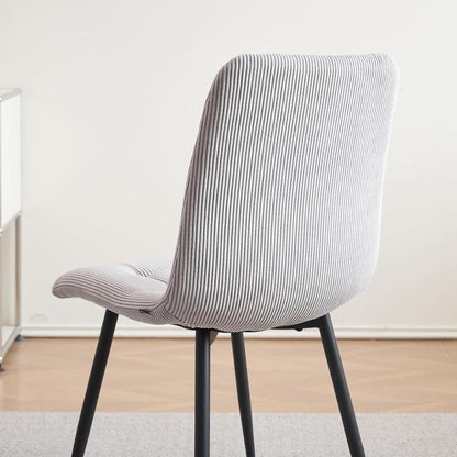 Runder Esstisch Set 100cm mit 4 Samtstühlen