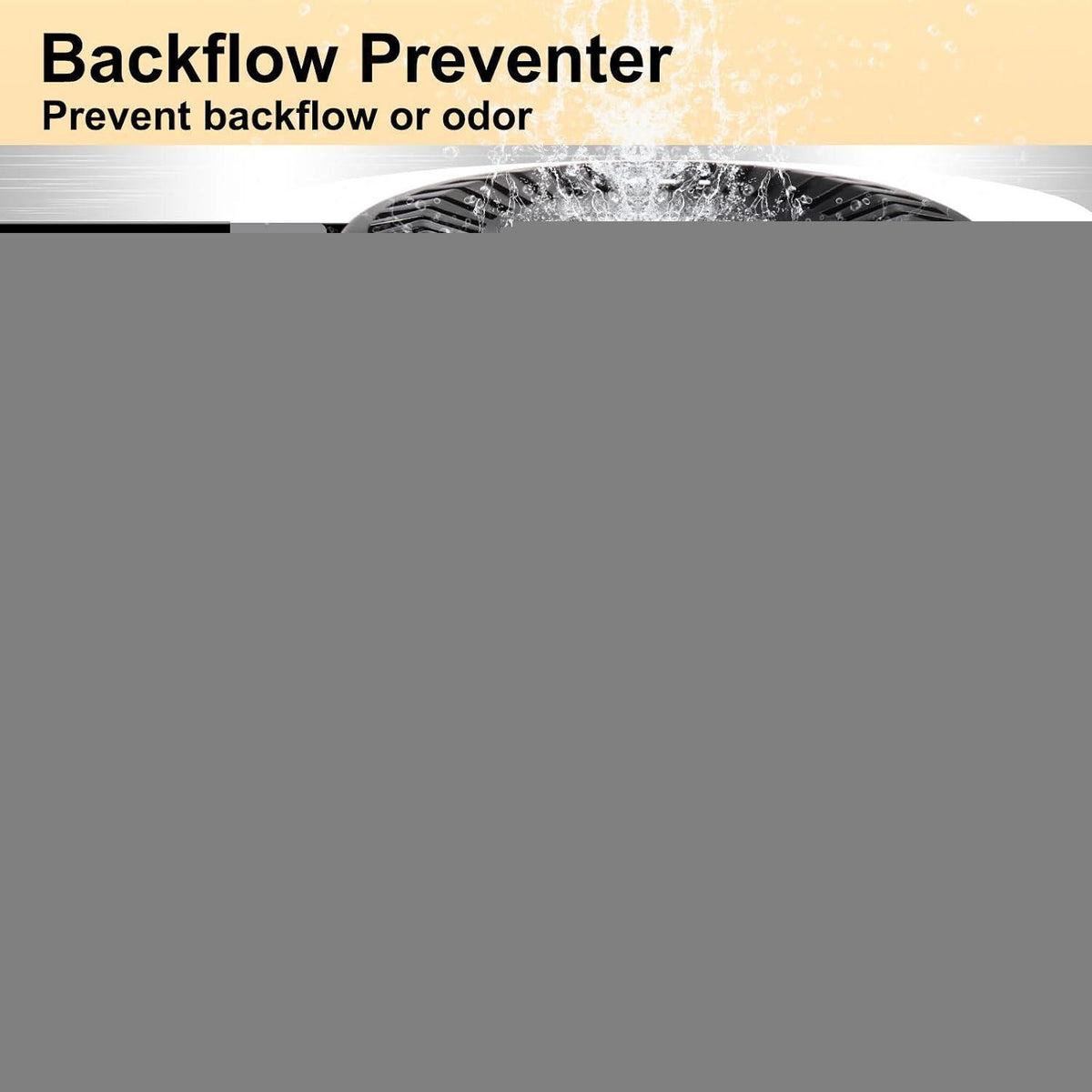 Edelstahl Abflusssieb für Waschbecken mit Goldton
