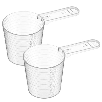 2er-Set Messbecher Kunststoff 120ml – Präzise Messbecher für Küche & Haushalt