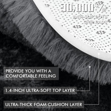 Hochflor Teppich Tie Dye 160x220 cm Schwarz