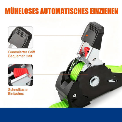 Automatische Spanngurte 3m | 4er Set | 750kg Bruchlast