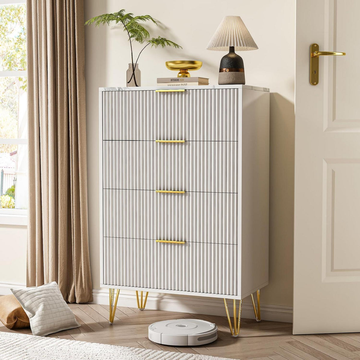 Moderne Kommode mit 4 Schubladen | Schlafzimmer & Wohnzimmer
