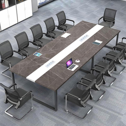Konferenztisch groß mit Kabeldurchführung – 400x120x74cm