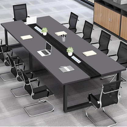 Konferenztisch 200x100cm mit Kabeldurchführung – Modern & Stabil