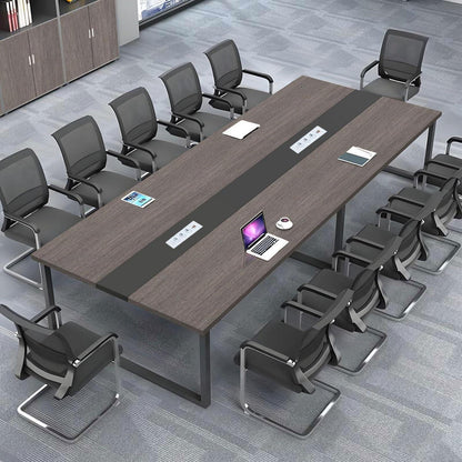 Konferenztisch F1 400x120cm – Modern, Kabeldurchführung & Stabil