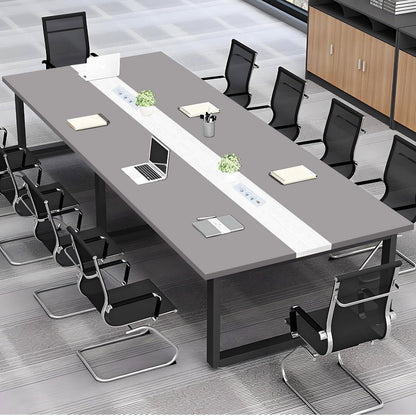 Konferenztisch groß mit Kabelmanagement – Modernes Büro Meeting Tisch