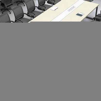 Konferenztisch B1 400x120cm – Modern, Kabeldurchführung & Stabil
