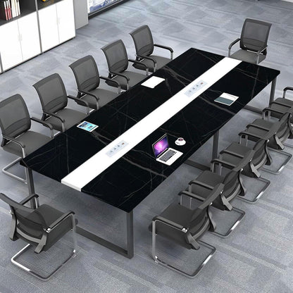 Konferenztisch 240x80cm mit Kabeldurchführung – Modern & Stabil