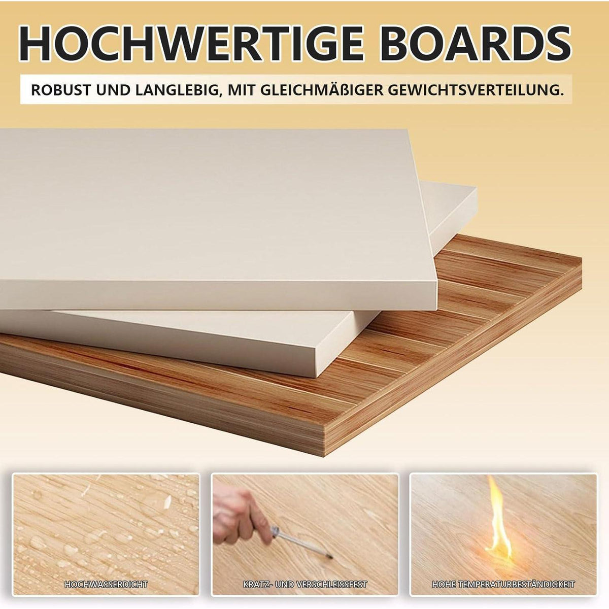 Konferenztisch 240x120cm mit Kabeldurchführung – Modern & Stabil