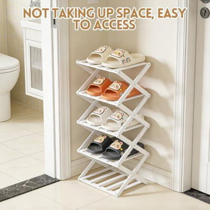 Bambus Schuhregal 5 Ebenen – Platzsparend & Faltbar