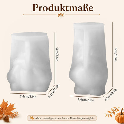 Silikonform Kürbiszwerg für Herbstdeko, Kerzen & Seifen