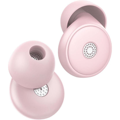 Schlaf-Ohrstöpsel -45dB, Weiche Silikon-Ohrstöpsel mit Tragetasche (Rose)