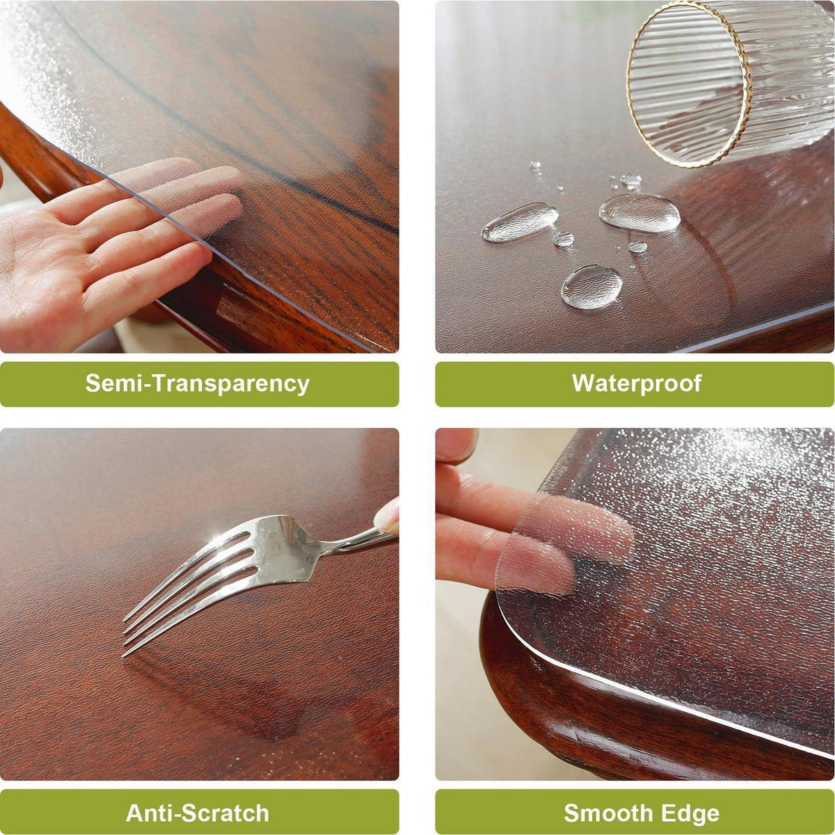 Tischfolie transparent 100x200cm – Schutzfolie für Tisch