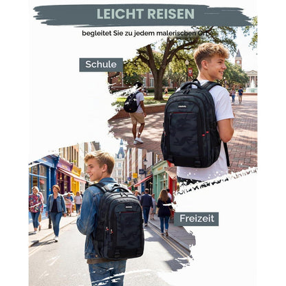 Schulranzen Jungen Camouflage – Robuster Rucksack für Teenager