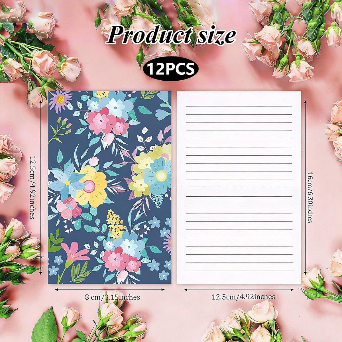 Mini Notizbücher 12er Set – Pocket Notizhefte für Schule & Büro