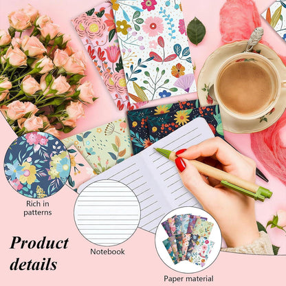Mini Notizbücher 12er Set – Pocket Notizhefte für Schule & Büro