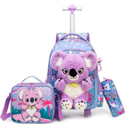 Schulrucksack Trolley Mädchen Koala – 3-teiliges Set