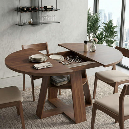 Ausziehbarer Esstisch Holz 100-140cm – Esszimmer Tisch für 2-8 Personen