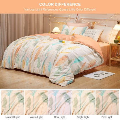 Bettwäsche-Set 200x200 cm, Schilf, 3-teilig aus Bio-Baumwolle