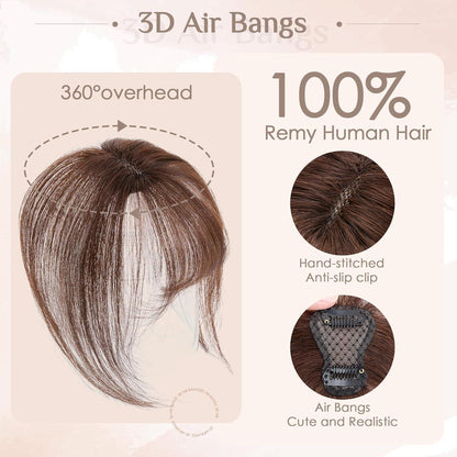 Clip-in Pony Echthaar 360° Abdeckung Dunkelbraun #2