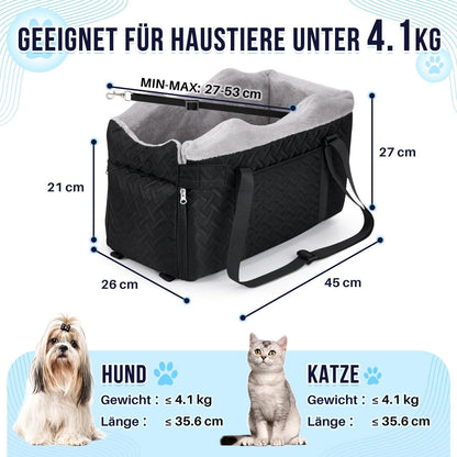 Hundesitz Mittelkonsole – Bequem & Sicher für Kleine Hunde bis 9 lbs