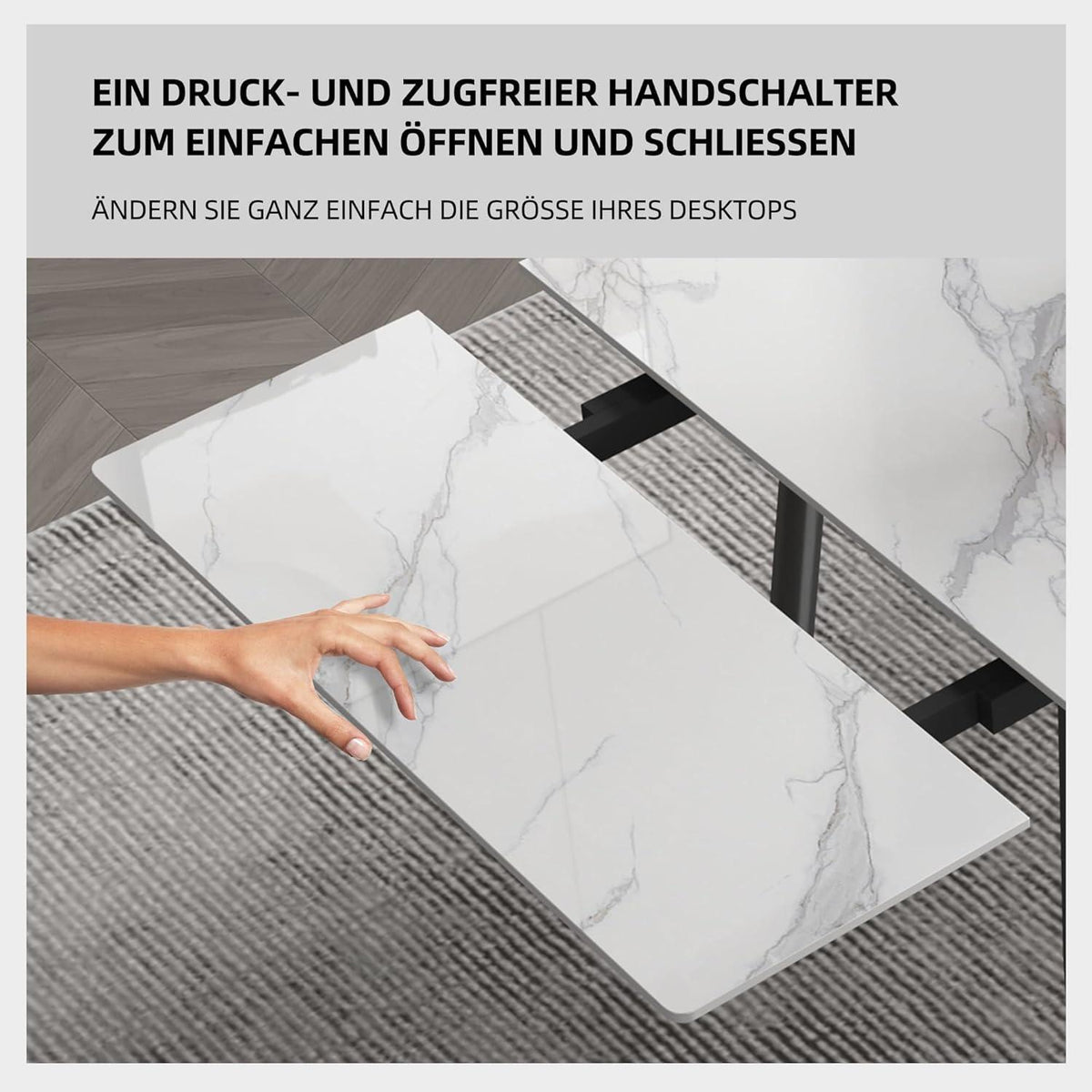 Essgruppe modern, ausziehbar (240cm) mit 8 Stühlen
