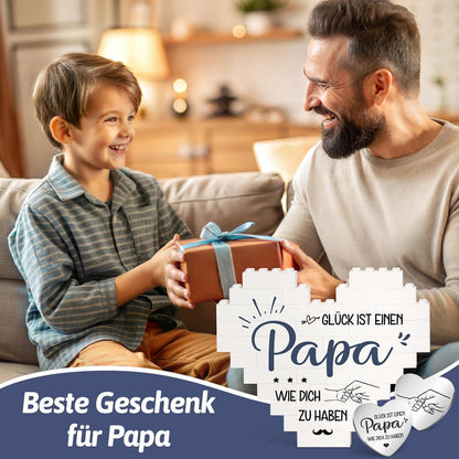Geschenkset Papa: Herz & Schlüsselanhänger für Vatertag