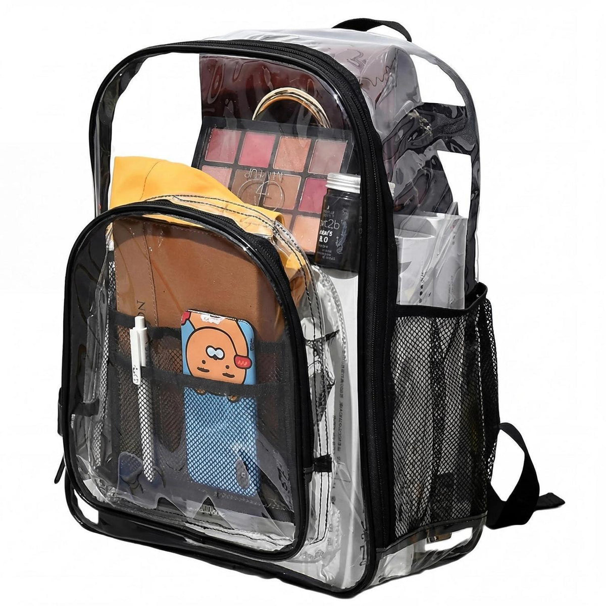 Transparenter Rucksack PVC – Wasserdicht & Groß für Schule, Reise & Stadion