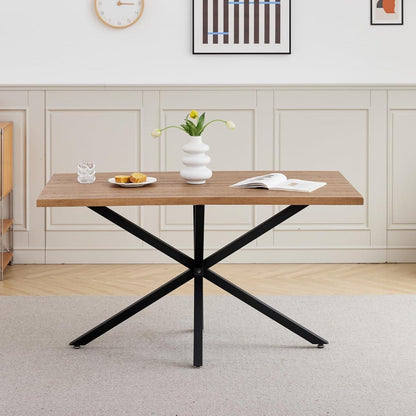 Esstisch Set mit 6 Cord-Stühlen – Modern & Komfortabel