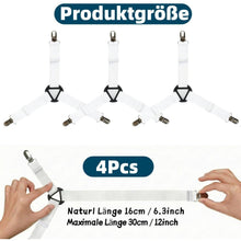 Verstellbare Bettlaken Spanner Set (4er Pack) – Dreieckig & Robust