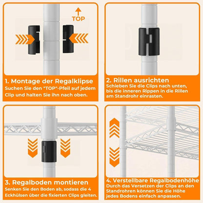 Stabiler Kleiderständer mit Regalen & Kleiderstangen