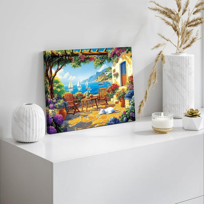 Diamant Painting Landschaft 30x40cm mit Rahmen – DIY Set für Erwachsene