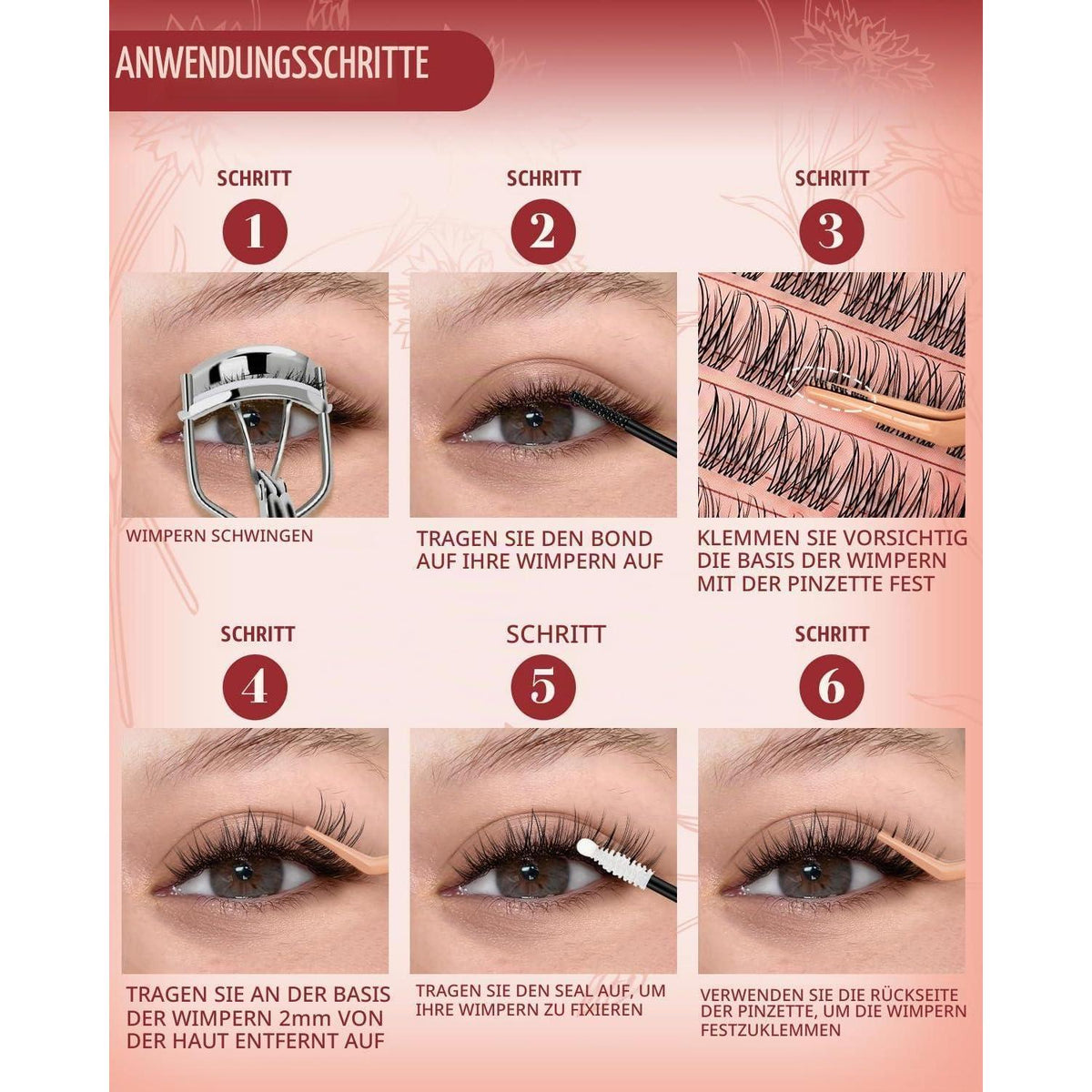 Manga Cluster Wimpern Set für DIY Wimpernverlängerung