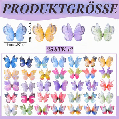 70x 3D Schmetterlinge Deko – 10 Stile für DIY & Hochzeit