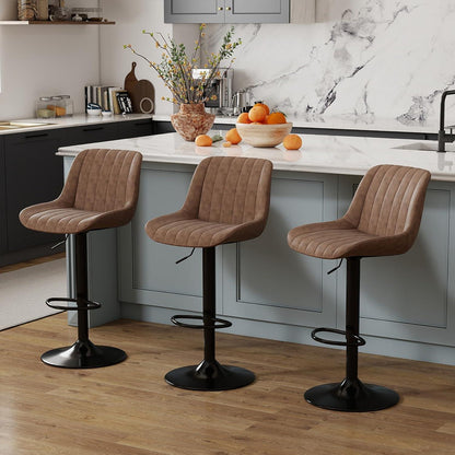 Drehbarer Barhocker 4er Set – Höhenverstellbar & Komfortabel