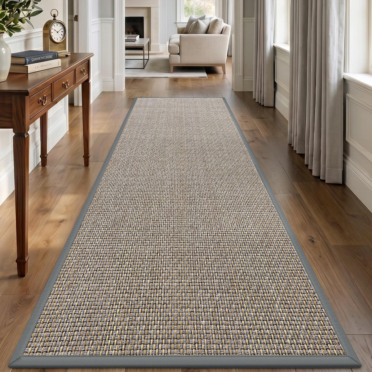 Läufer Flur Grau 60x210 cm – Rutschfest & Saugstark